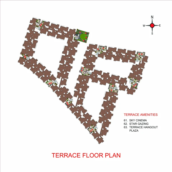 Terrace floor plan at Casagrand Moondance Kumbalgodu Terrace floor plan at Casagrand Moondance Kumbalgodu